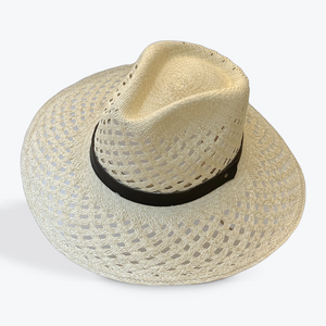 HANDWOVEN OVERSIZED TOQUILLA STRAW PANAMA HAT - OPEN WEAVE The Hip Hat
