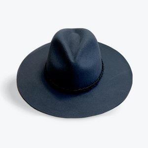 WIDE BRIM WOOL FEDORA - large brim hard hat, large brim ladies hat, merino wool hat, rancher hat, wool cowboy hat, wide brim wool fedora, panama straw hats - The Hip Hat
