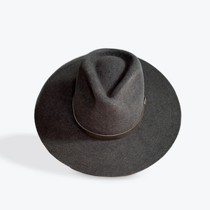 CRISS CROSS RANCHER HAT - large brim hard hat, large brim ladies hat, merino wool hat, rancher hat, wool cowboy hat, wide brim wool fedora, panama straw hats - The Hip Hat