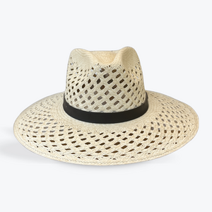 HANDWOVEN OVERSIZED TOQUILLA STRAW PANAMA HAT - OPEN WEAVE The Hip Hat