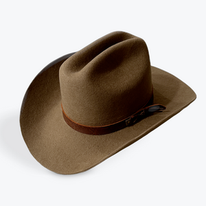 TRUE WESTERN CATTLEMAN WOOL HAT - large brim hard hat, large brim ladies hat, merino wool hat, rancher hat, wool cowboy hat, wide brim wool fedora, panama straw hats - The Hip Hat