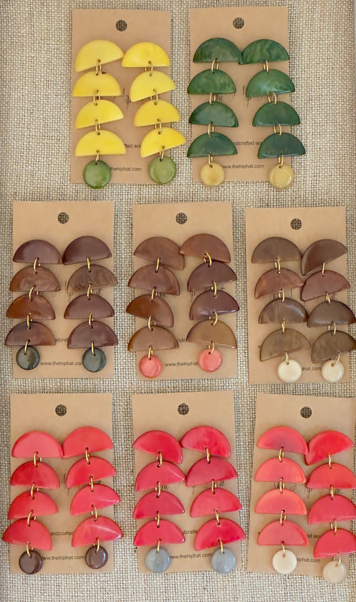 HALF MOON DROP EARRINGS The Hip Hat