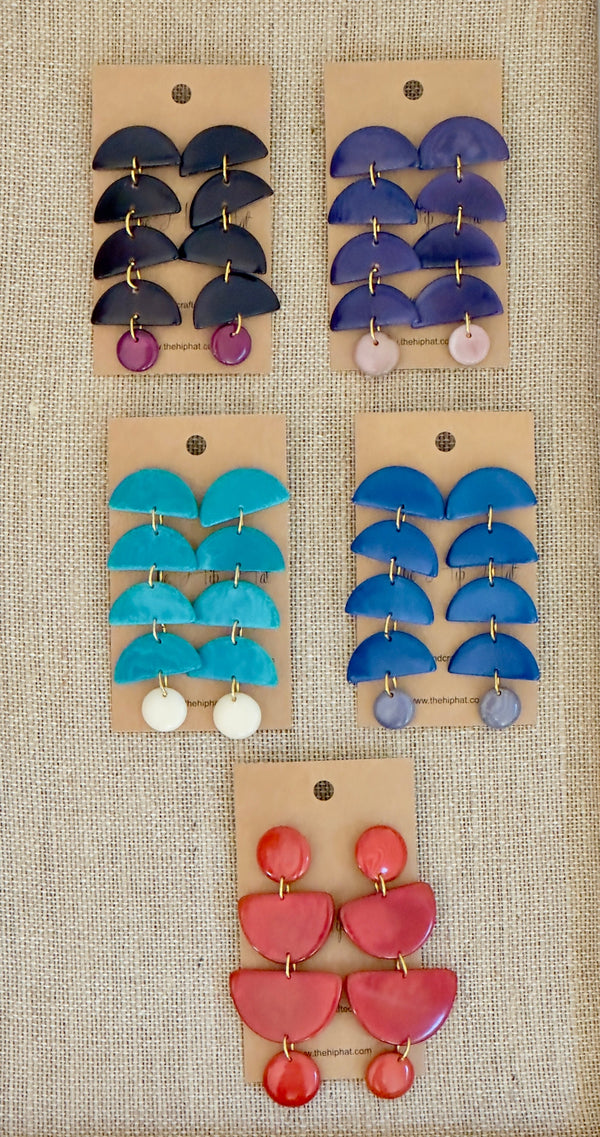 HALF MOON DROP EARRINGS The Hip Hat