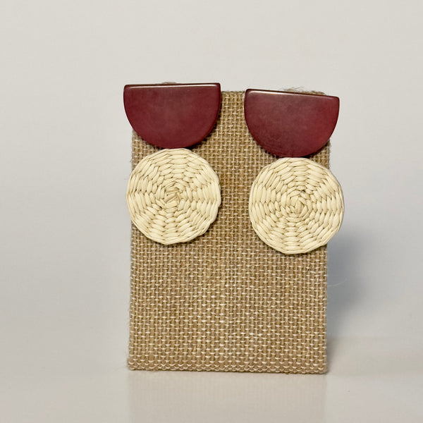 STRAW EARRINGS The Hip Hat