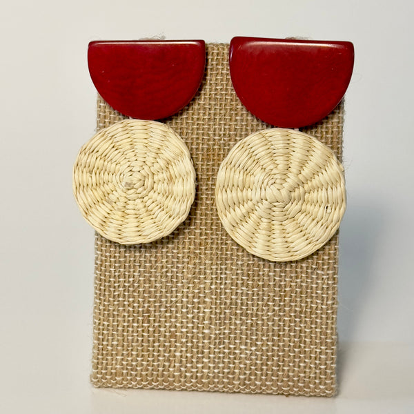STRAW EARRINGS The Hip Hat