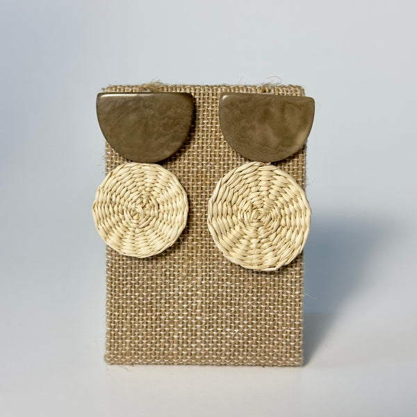 STRAW EARRINGS The Hip Hat