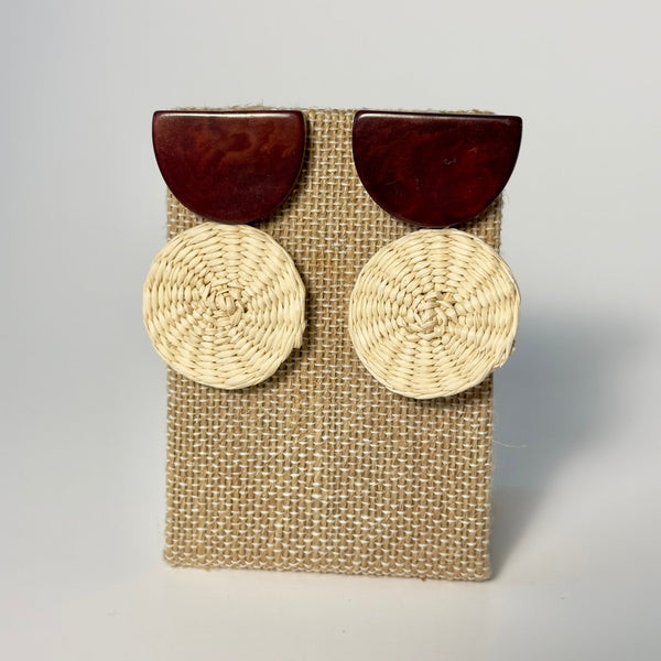 STRAW EARRINGS The Hip Hat