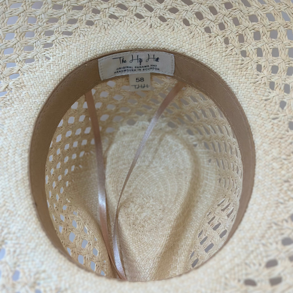 HANDWOVEN OVERSIZED TOQUILLA STRAW PANAMA HAT - OPEN WEAVE The Hip Hat