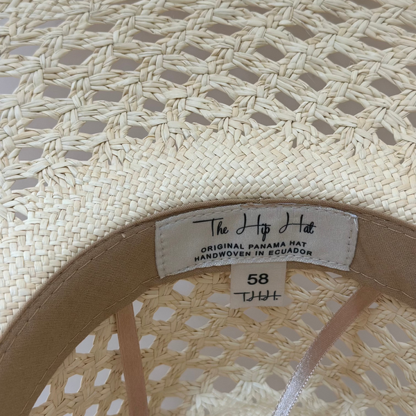 HANDWOVEN OVERSIZED TOQUILLA STRAW PANAMA HAT - OPEN WEAVE The Hip Hat