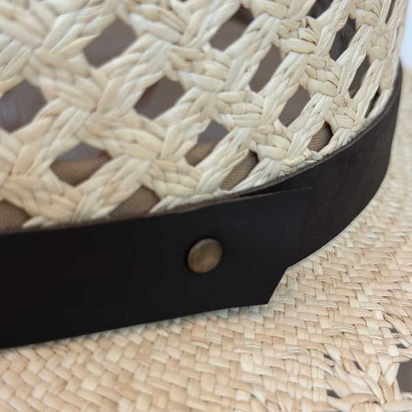 HANDWOVEN OVERSIZED TOQUILLA STRAW PANAMA HAT - OPEN WEAVE The Hip Hat