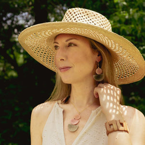 HANDWOVEN OVERSIZED TOQUILLA STRAW PANAMA HAT - OPEN WEAVE The Hip Hat