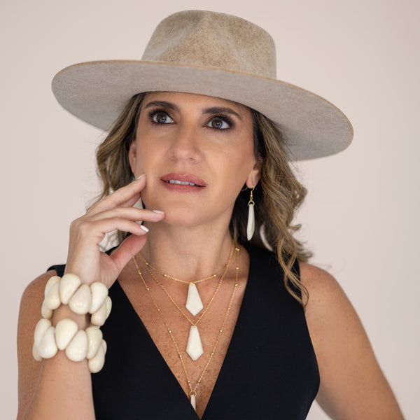 BOHO STYLE TEARDROP CHARMS TAGUA NUT BRACELET The Hip Hat