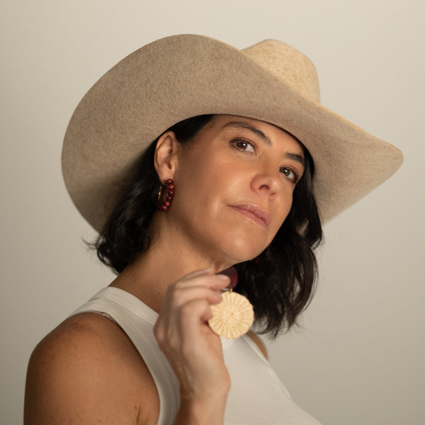 STRAW EARRINGS The Hip Hat