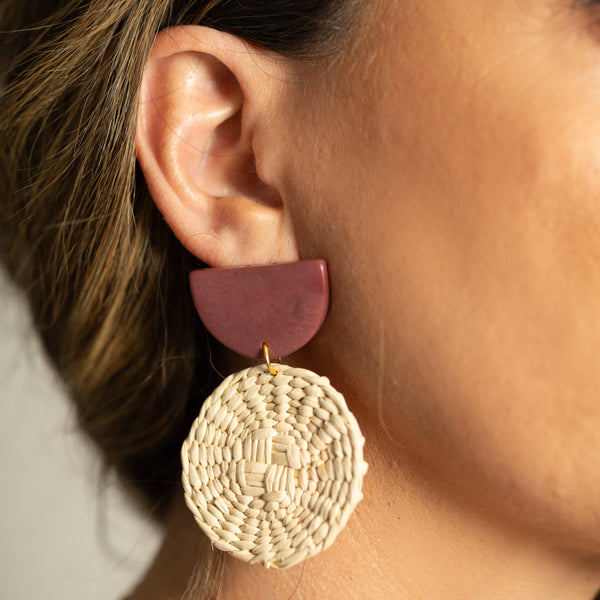 STRAW EARRINGS The Hip Hat