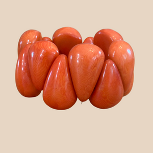 BOHO STYLE TEARDROP CHARMS TAGUA NUT BRACELET - large brim hard hat, large brim ladies hat, merino wool hat, rancher hat, wool cowboy hat, wide brim wool fedora, panama straw hats - The Hip Hat