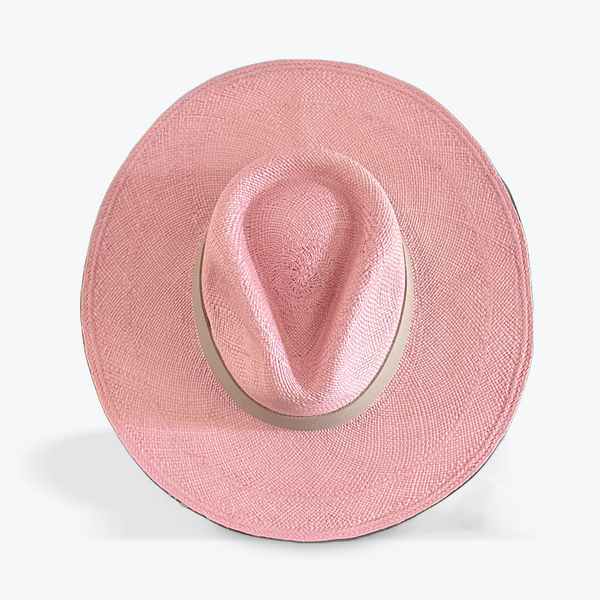 PINK LARGE BRIM STRAW HAT The Hip Hat