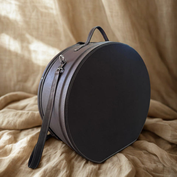 HANDMADE GENUINE LEATHER HAT TRAVEL BOX The Hip Hat