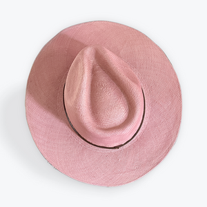 PINK LARGE BRIM STRAW HAT The Hip Hat