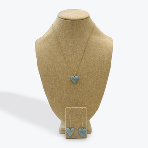 TAGUA NUT HEART NECKLACE & EARRINGS SET The Hip Hat