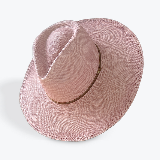 PINK LARGE BRIM STRAW HAT The Hip Hat