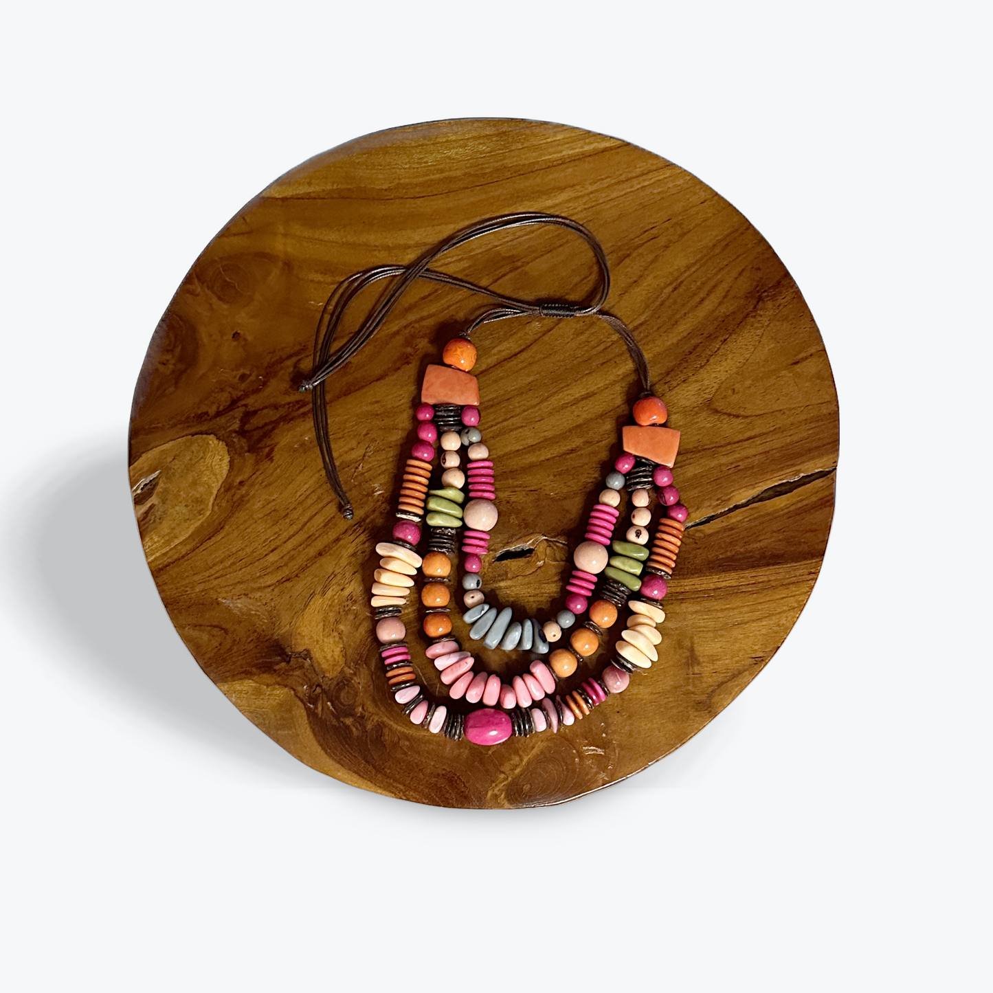 Chunky Layer Tagua Nut Necklace - The Hip Hat 