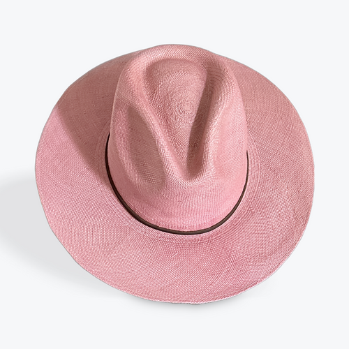 PINK LARGE BRIM STRAW HAT The Hip Hat