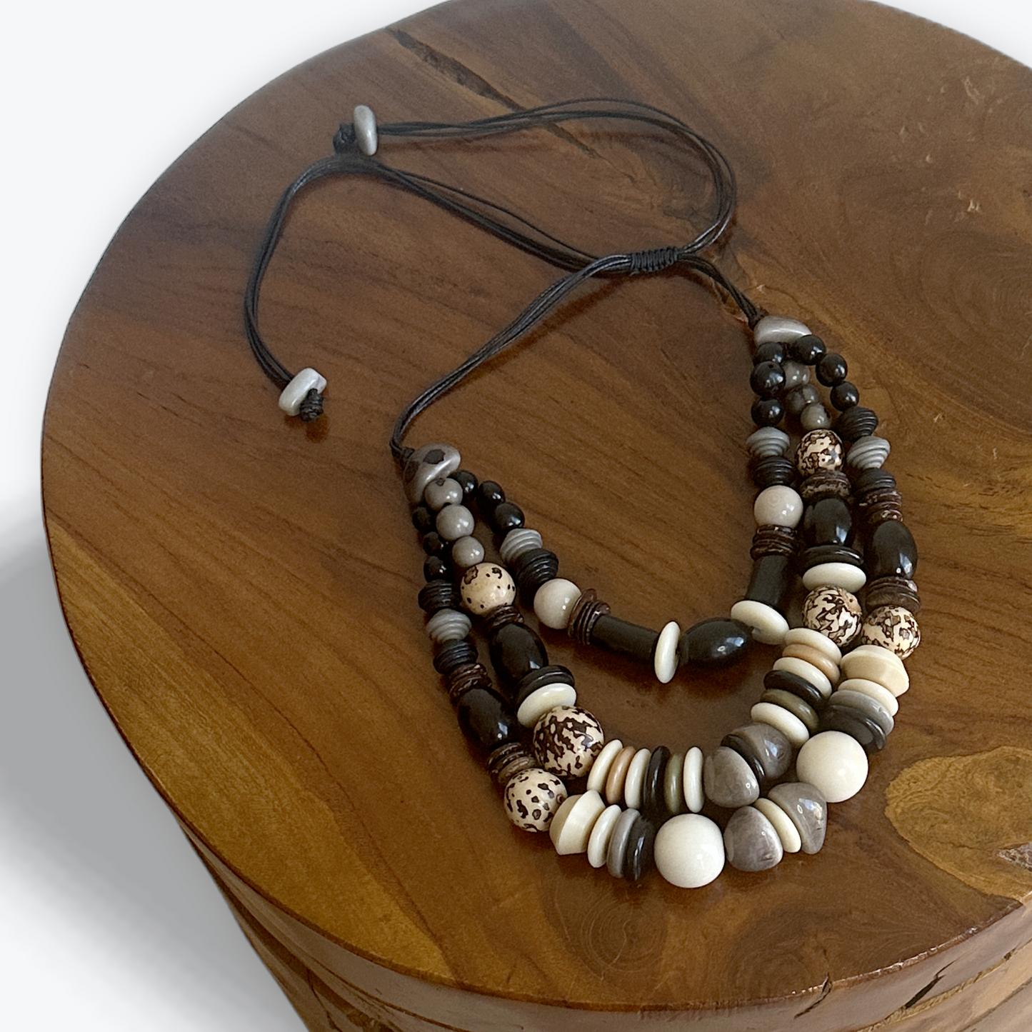 Chunky Layer Tagua Nut Necklace - The Hip Hat 