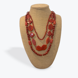 TIERRA TRIO TAGUA NUT ADJUSTABLE STATEMENT NECKLACE The Hip Hat