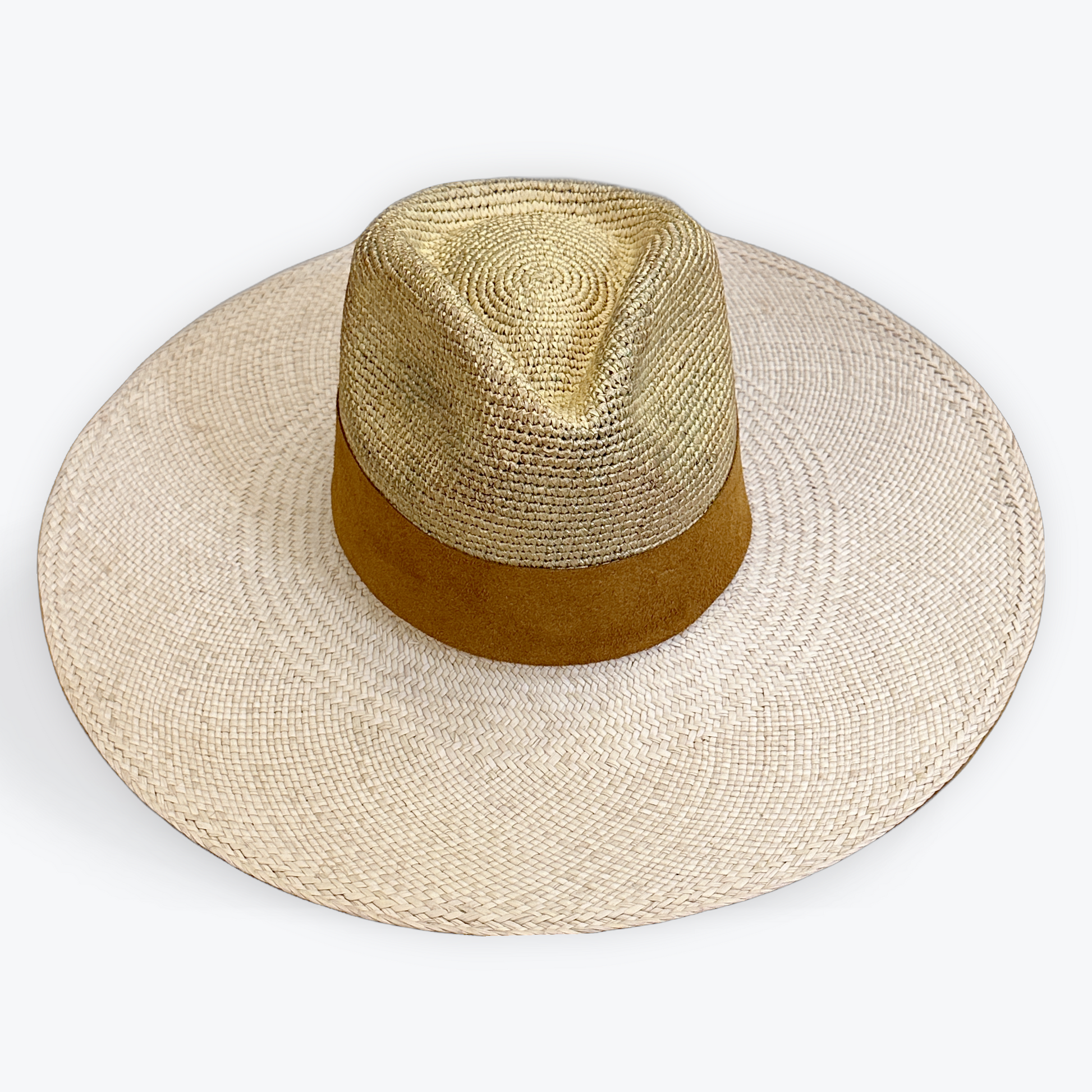 DISTRESSED GOLD STRAW HAT - large brim hard hat, large brim ladies hat, merino wool hat, rancher hat, wool cowboy hat, wide brim wool fedora, panama straw hats - The Hip Hat