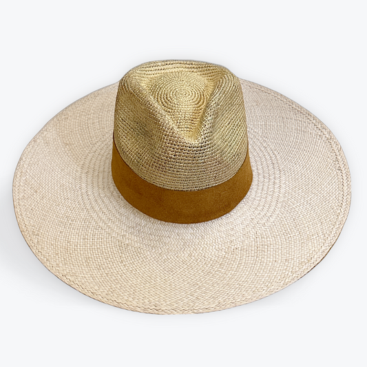 DISTRESSED GOLD STRAW HAT The Hip Hat