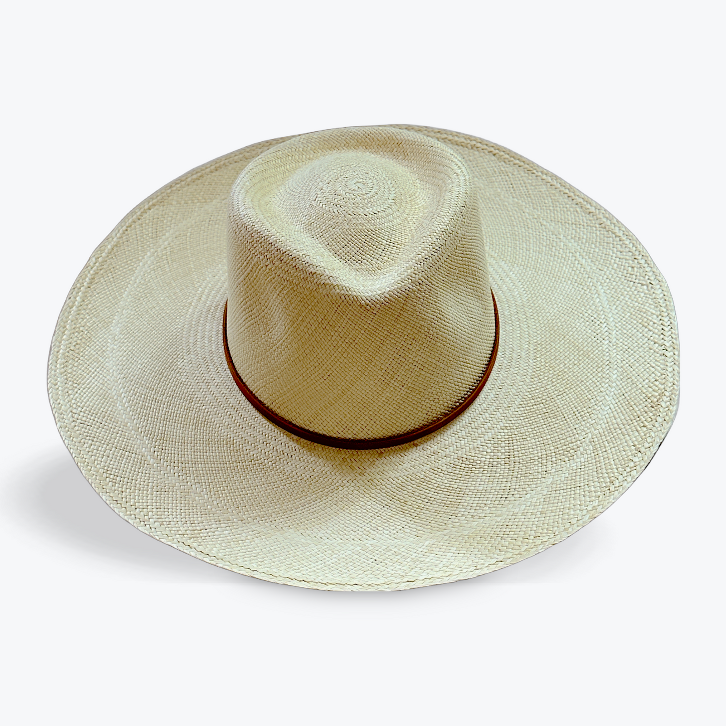 LARGE BRIM NATURAL STRAW HAT - large brim hard hat, large brim ladies hat, merino wool hat, rancher hat, wool cowboy hat, wide brim wool fedora, panama straw hats - The Hip Hat