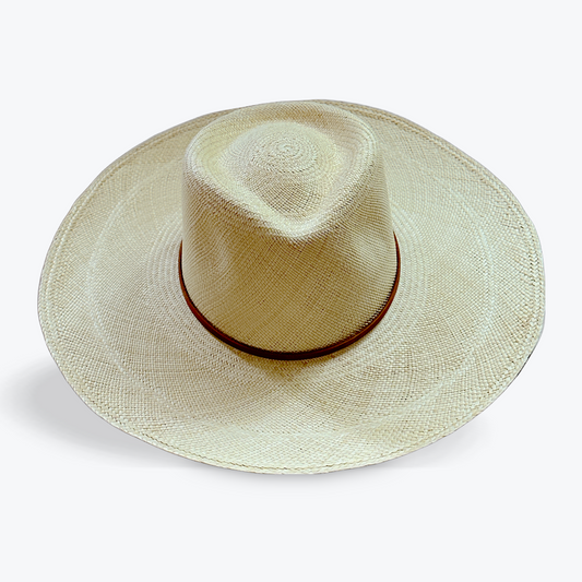 LARGE BRIM NATURAL STRAW HAT The Hip Hat