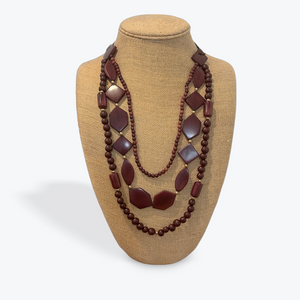 TIERRA TRIO TAGUA NUT ADJUSTABLE STATEMENT NECKLACE The Hip Hat