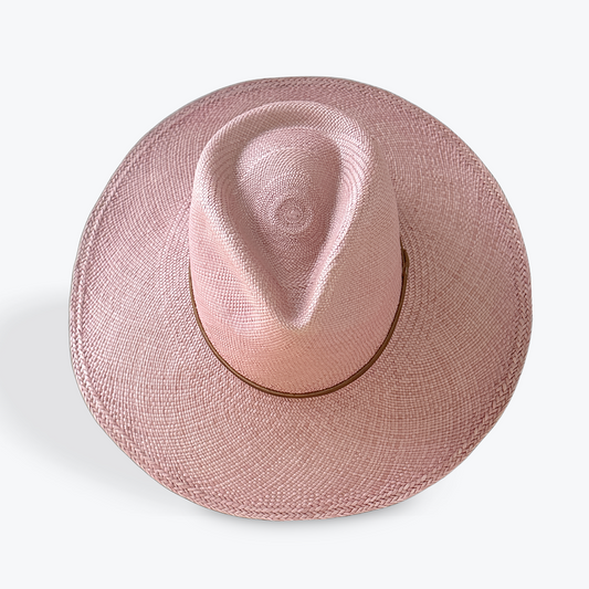 PINK LARGE BRIM STRAW HAT The Hip Hat