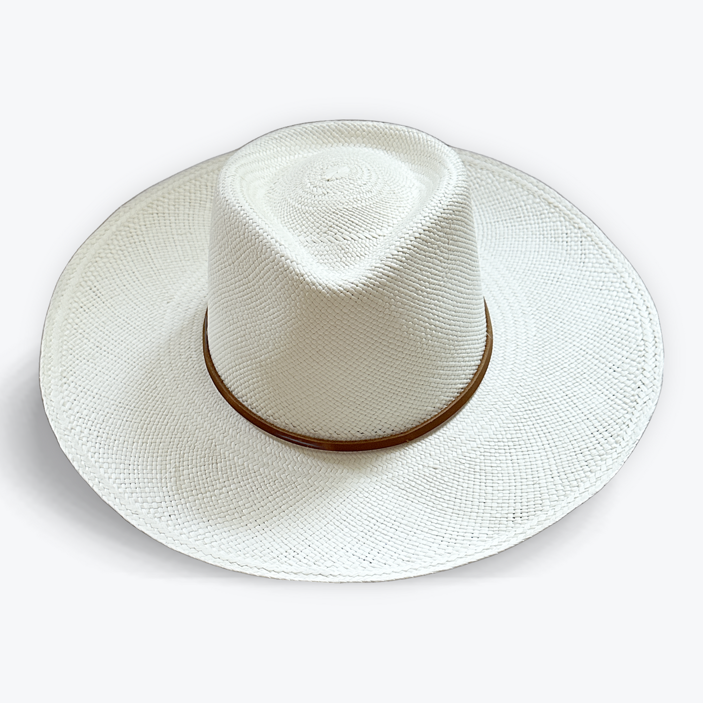 LARGE BRIM NATURAL STRAW HAT - large brim hard hat, large brim ladies hat, merino wool hat, rancher hat, wool cowboy hat, wide brim wool fedora, panama straw hats - The Hip Hat