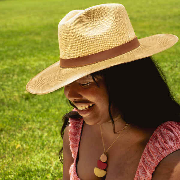 COLOR LARGE BRIM STRAW HAT The Hip Hat