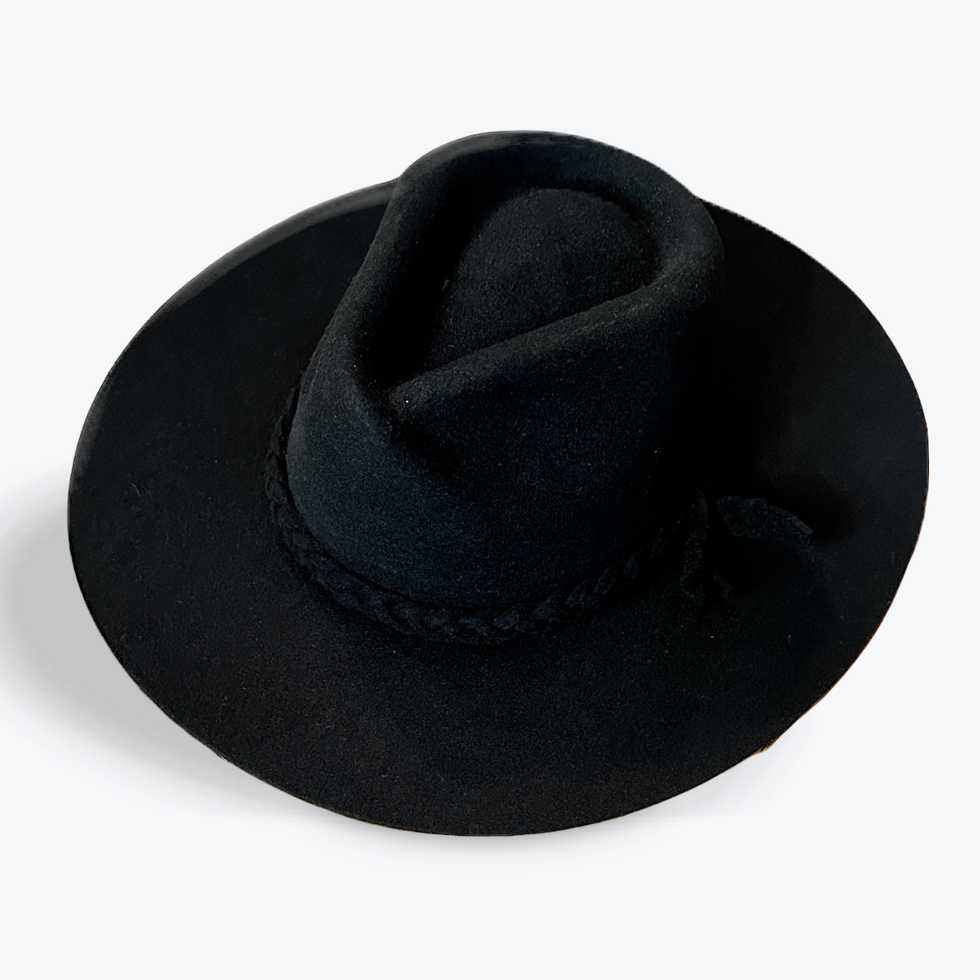 Criss Cross Black Rancher Hat - The Hip Hat 