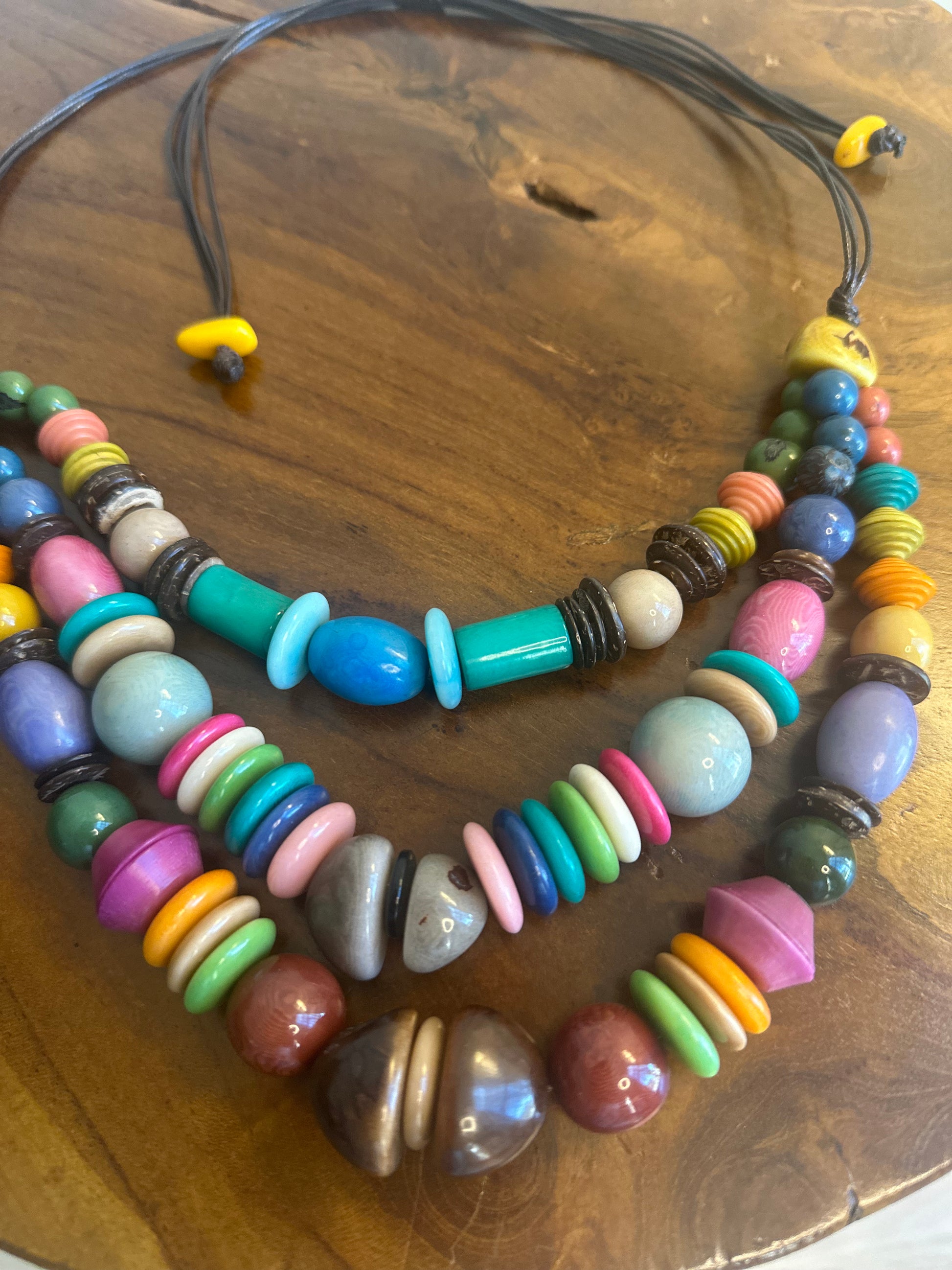 Chunky Layer Tagua Nut Necklace - The Hip Hat 