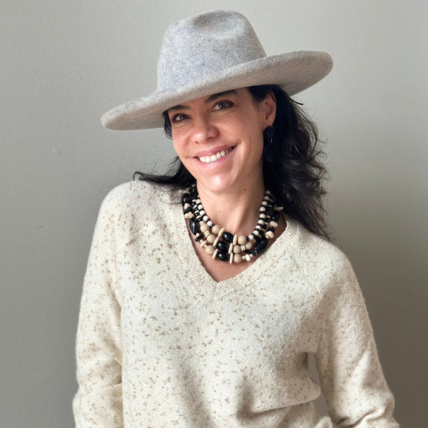 PENCIL BRIM FEDORA - large brim hard hat, large brim ladies hat, merino wool hat, rancher hat, wool cowboy hat, wide brim wool fedora, panama straw hats - The Hip Hat