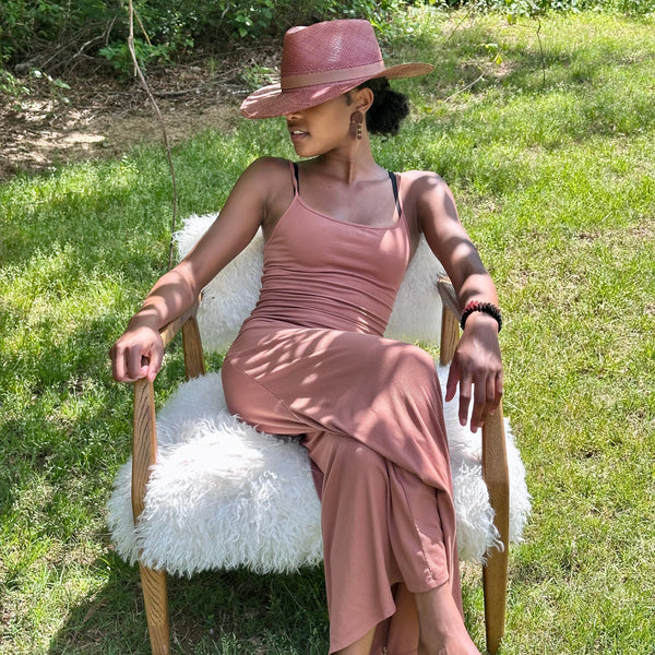 BURGUNDY LARGE BRIM TOQUILLA STRAW HAT The Hip Hat