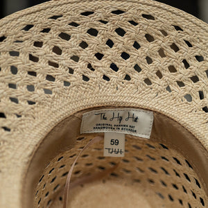 HANDWOVEN OVERSIZED TOQUILLA STRAW PANAMA HAT - OPEN WEAVE The Hip Hat