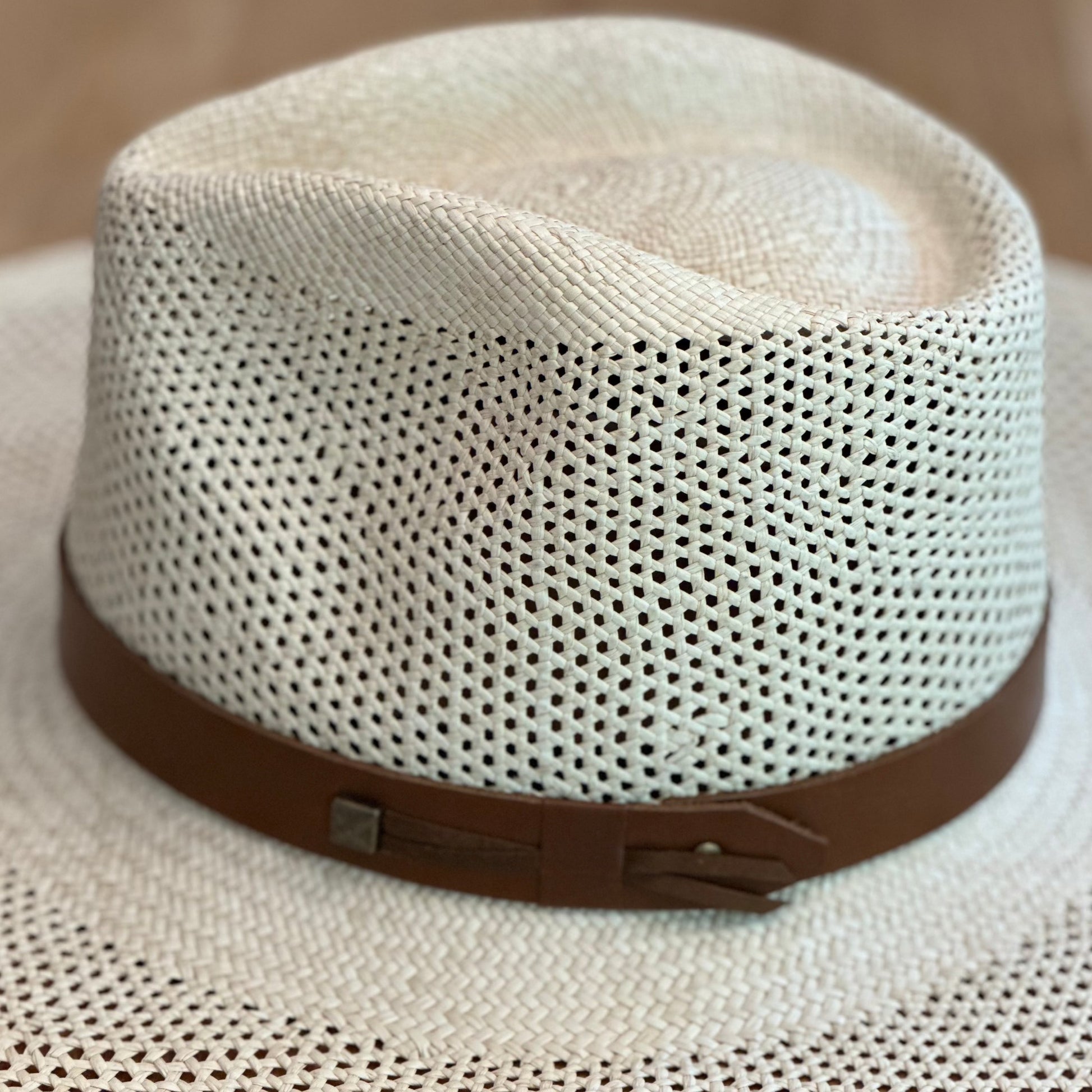 NATURAL RATTAN STRAW HAT - large brim hard hat, large brim ladies hat, merino wool hat, rancher hat, wool cowboy hat, wide brim wool fedora, panama straw hats - The Hip Hat