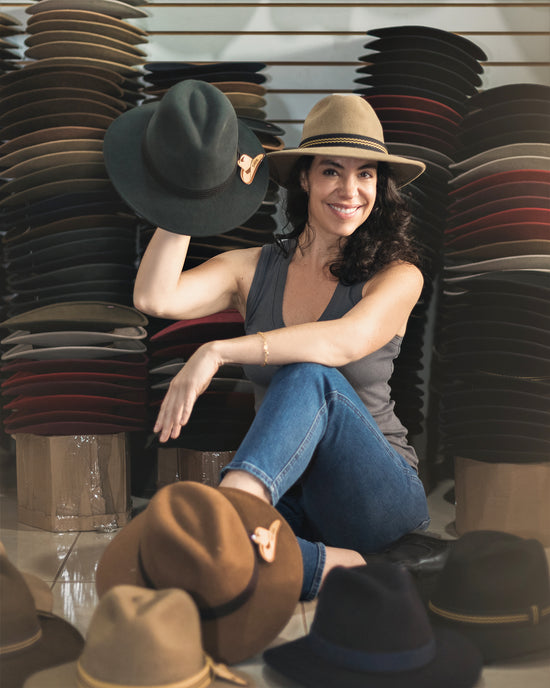 The Hip Hat - Large Brim Hard Hat, Merino Wool Hat, Rancher Hat