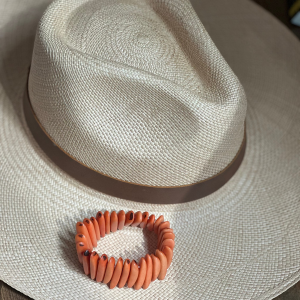 Statement Bracelet in Orange