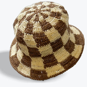 CABUYA  CROCHET BUCKET HAT - large brim hard hat, large brim ladies hat, merino wool hat, rancher hat, wool cowboy hat, wide brim wool fedora, panama straw hats - The Hip Hat