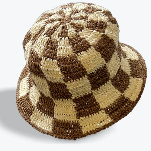 CABUYA  CROCHET BUCKET HAT - large brim hard hat, large brim ladies hat, merino wool hat, rancher hat, wool cowboy hat, wide brim wool fedora, panama straw hats - The Hip Hat