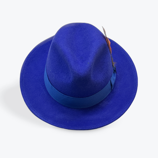 Classic Wide Brim Wool Fedora - The Hip Hat 