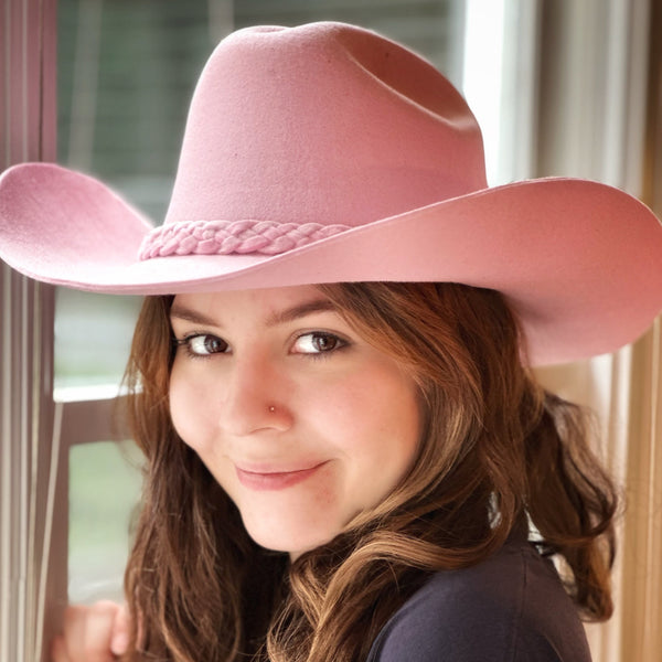 WESTERN WOOL HAT - large brim hard hat, large brim ladies hat, merino wool hat, rancher hat, wool cowboy hat, wide brim wool fedora, panama straw hats - The Hip Hat
