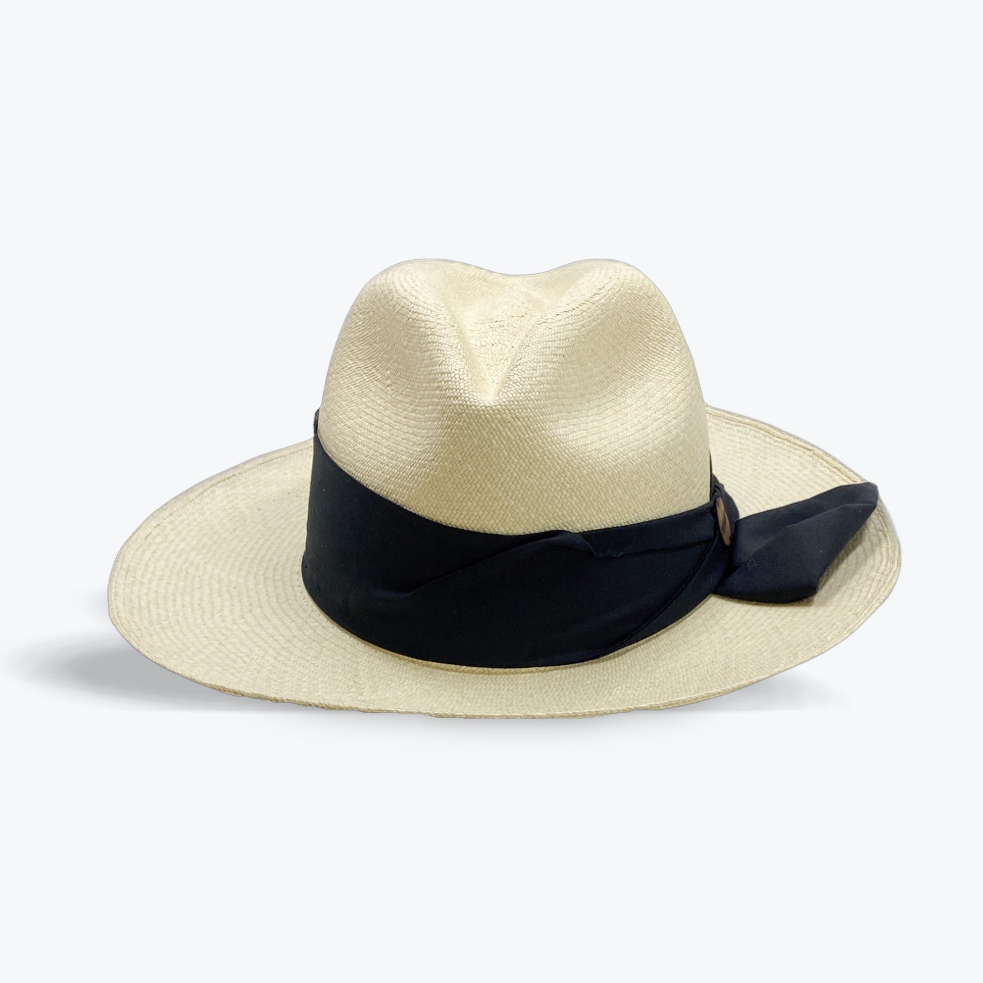 OVERSIZED ASYMMETRICAL HAT BAND NATURAL CLASSIC FEDORA The Hip Hat